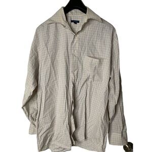 Burberry London button down shirt multicolored patterned men's size large